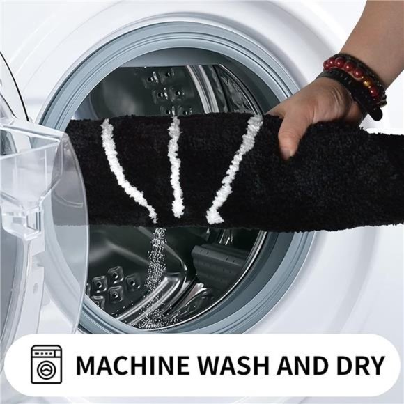 Bathroom Rug NonSlip Soft Shower Mat Washable,Absorbent Bath Mat for Living Room - Picture 4 of 7